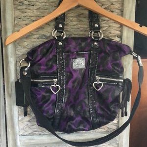 Coach Bag- Purple & Black